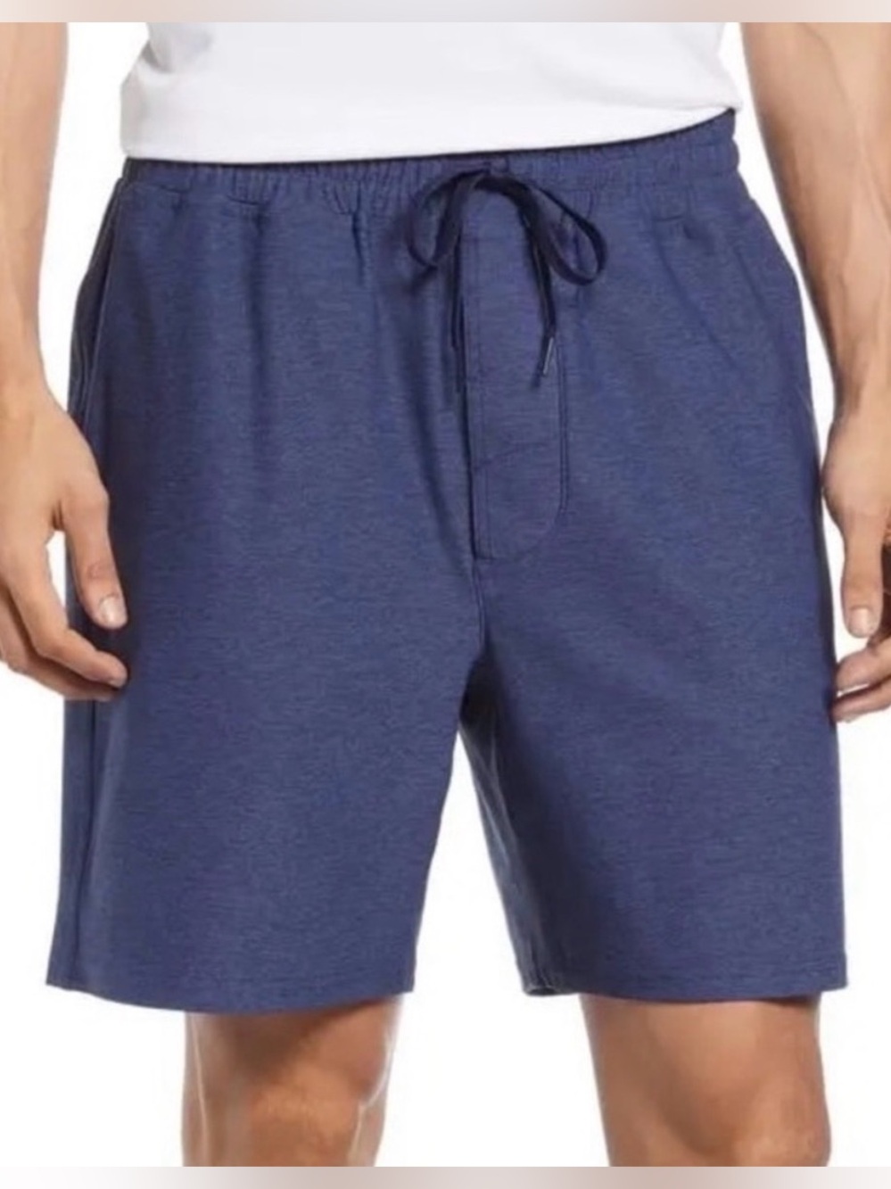Outdoor Voices Men's CloudKnit 7" Shorts in Navy Blue Size Large